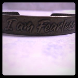 I am fearless bracelet cuff